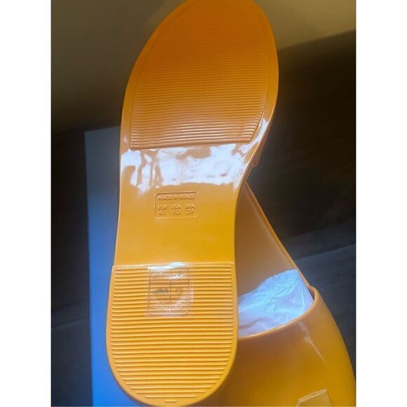 Jack Rogers Mango Patricia Bow Jelly Slide Sandals Sz 10 BNIB yellow - Picture 6 of 10